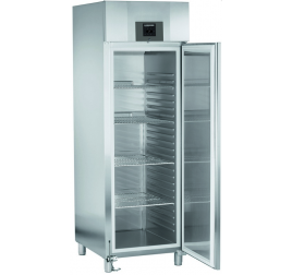 597 literes Liebherr teli ajtós hűtőszekrény lábpedállal - rozsdamentes