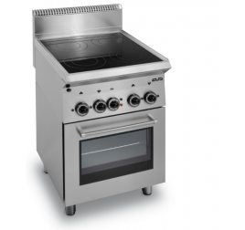 4 zónás üvegkerámia felületű MBM álló elektromos tűzhely elektromos sütővel