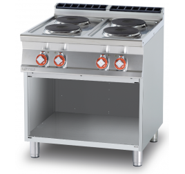 4 főzőlapos Lotus álló elektromos tűzhely nyitott semleges tárolóval