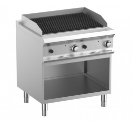 2 zónás MBM álló gázüzemű lávaköves grill (prémium)