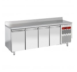 4 ajtós Diamond cukrászati hűtött munkaasztal hátsó felhajtással