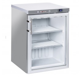 200 literes Diamond Diverso üvegajtós mélyhűtő szekrény - rozsdamentes külsővel