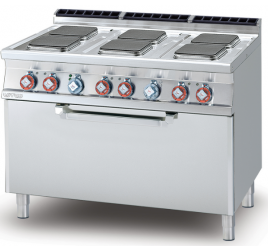 6 főzőlapos Lotus álló elektromos tűzhely elektromos statikus sütővel