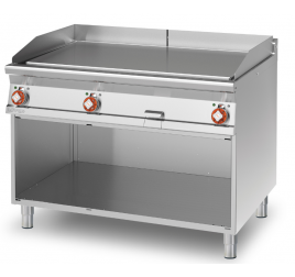 3 zónás Lotus álló elektromos rostlap sima, öntöttvas sütőfelülettel, nyitott semleges tárolóval