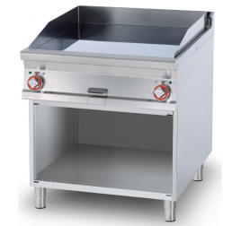 2 zónás Lotus álló elektromos rostlap sima, öntöttvas sütőfelülettel, nyitott semleges tárolóval