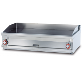 2 zónás Lotus asztali elektromos rostlap bordázott, krómozott sütőfelülettel