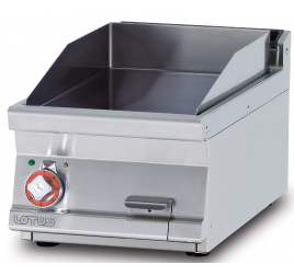1 zónás Lotus asztali elektromos rostlap sima, krómozott sütőfelülettel