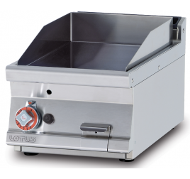 1 zónás Lotus asztali gázüzemű rostlap sima, krómozott sütőfelülettel