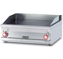 2 zónás Lotus asztali elektromos rostlap sima, krómozott sütőfelülettel