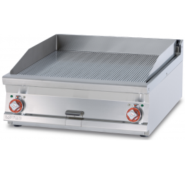 2 zónás Lotus asztali elektromos rostlap bordázott, öntöttvas sütőfelülettel