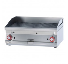 2 zónás Lotus asztali gázüzemű rostlap bordázott, öntöttvas sütőfelülettel