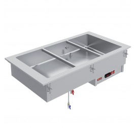 4x GN 1/1-es Diamond beépíthető vízfürdős melegentartó medence