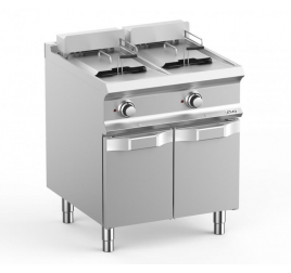 2x12 literes MBM álló elektromos olajsütő leeresztőcsappal