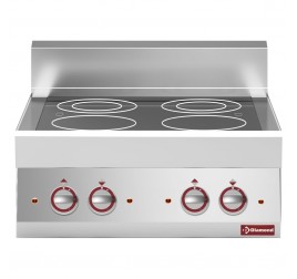 4 zónás üvegkerámia felületű Diamond asztali elektromos tűzhely