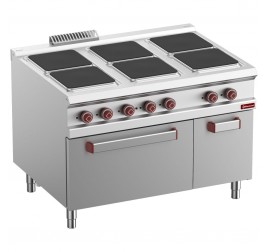 6 főzőlapos Diamond álló elektromos tűzhely elektromos sütővel GN2/1