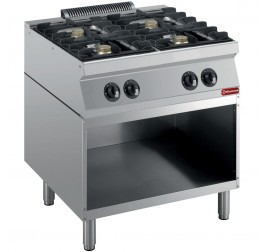 4 égőfejes Diamond álló gáztűzhely nyitott semleges tárolóval