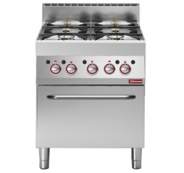 4 égőfejes Diamond álló gáztűzhely gázüzemű sütővel