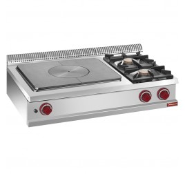2 égőfejes 1 zónás francia lapos Diamond asztali gáztűzhely