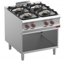 4 égőfejes Diamond álló gáztűzhely nyitott semleges tárolóval