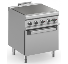 4 zónás teljes főzőlapos MBM álló elektromos tűzhely elektromos sütővel GN2/1