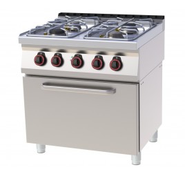 4 égőfejes RedFox álló gáztűzhely elektromos statikus sütővel