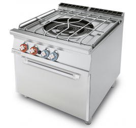 1 égőfejes, 2 körös Lotus álló gáztűzhely gázüzemű statikus sütővel