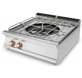 1 égőfejes, 2 körös Lotus asztali gáztűzhely
