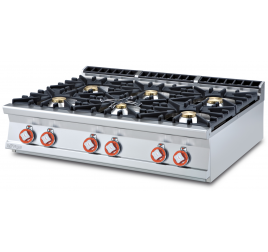 6 égőfejes Lotus asztali gáztűzhely