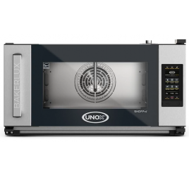 3 tálcás UNOX BAKERLUX SHOP.Pro ELENA.MATIC MASTER elektromos légkeveréses sütő párásítással, digitális vezérléssel, balról jobbra nyíló ajtóval