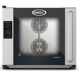 6 tálcás UNOX BAKERLUX SHOP.Pro VITTORIA.MATIC TOUCH elektromos légkeveréses sütő párásítással, digitális vezérléssel