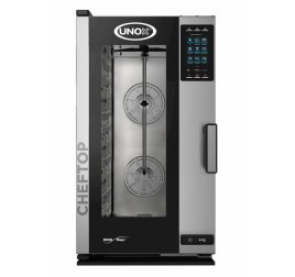 10 tálcás UNOX CHEFTOP Compact Plus elektromos kombisütő digitális vezérléssel
