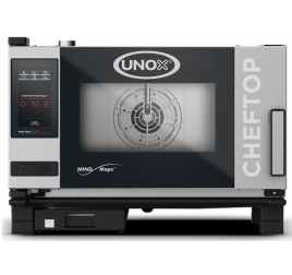 3 tálcás UNOX CHEFTOP One elektromos kombisütő digitális vezérléssel