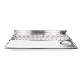 180x70 cm-es húsmosó munkalap vágólappal