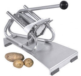 Hasábburgonya készítő gép