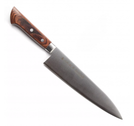 210 mm-es SATAKE Noushu Masamune Saku Shirogami Gyuto japán konyhakés
