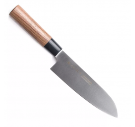 165 mm-es SATAKE Noushu Masamune Santoku japán konyhakés