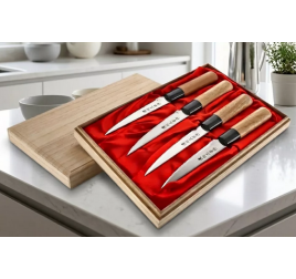 127 mm-es SATAKE Megumi Prémium 4 részes japán steak kés készlet