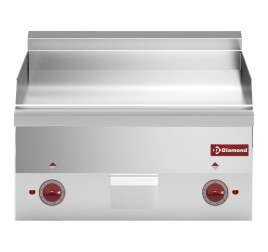 2 zónás Diamond asztali elektromos rostlap krómozott öntöttvas sütőfelülettel