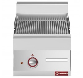 1 zónás Diamond asztali elektromos rostlap bordázott öntöttvas sütőfelülettel