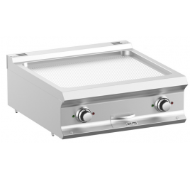 2 zónás MBM asztali elektromos rostlap bordázott, öntöttvas sütőfelülettel (prémium)