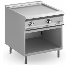 2 zónás MBM álló elektromos rostlap sima, öntöttvas sütőfelülettel, nyitott semleges tárolóval