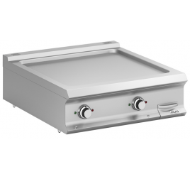 2 zónás MBM asztali elektromos rostlap sima, öntöttvas sütőfelülettel