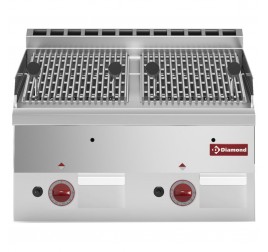 2 zónás Diamond asztali gázüzemű lávaköves grill