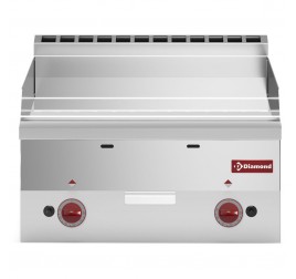 2 zónás Diamond asztali gázüzemű rostlap sima krómozott sütőfelülettel