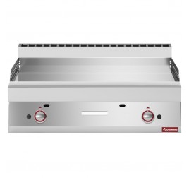 2 zónás Diamond asztali gázüzemű rostlap sima krómozott sütőfelülettel