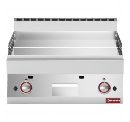 2 zónás Diamond asztali gázüzemű rostlap sima krómozott sütőfelülettel