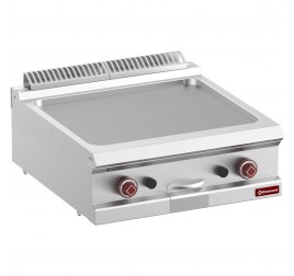 2 zónás Diamond asztali gázüzemű rostlap sima öntöttvas sütőfelülettel