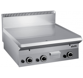 3 zónás MBM asztali gázüzemű rostlap sima, krómozott sütőfelülettel